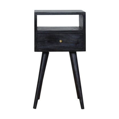 Ash Black Mango Wood Bedside Table