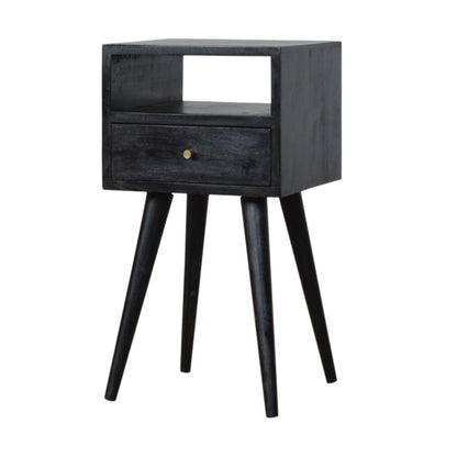 Ash Black Mango Wood Bedside Table