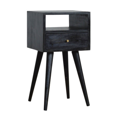 Ash Black Mango Wood Bedside Table