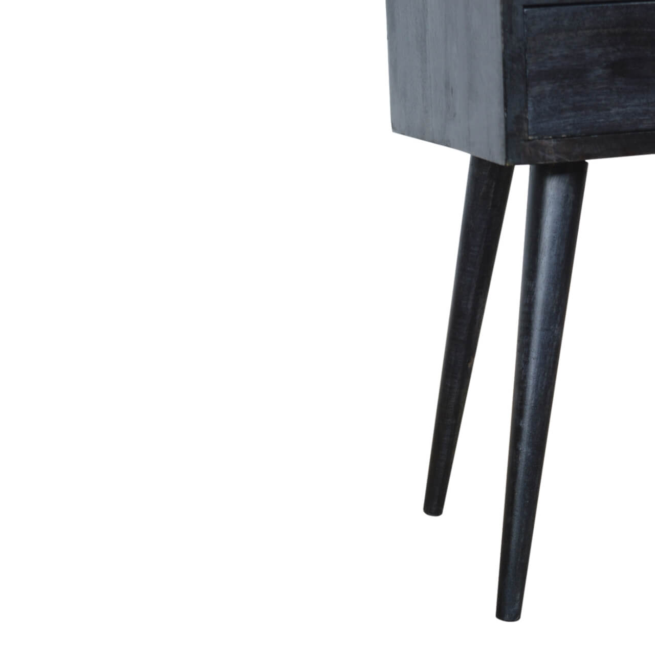 Ash Black Mango Wood Bedside Table