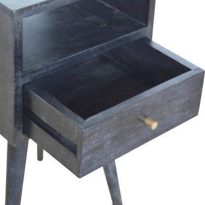 Ash Black Mango Wood Bedside Table