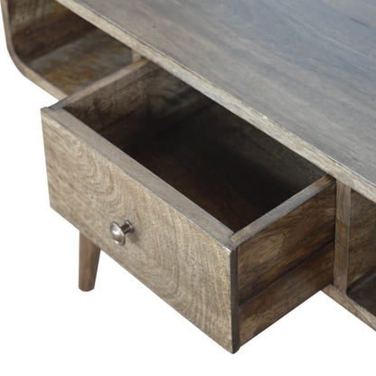 Grey wash console table mango wood