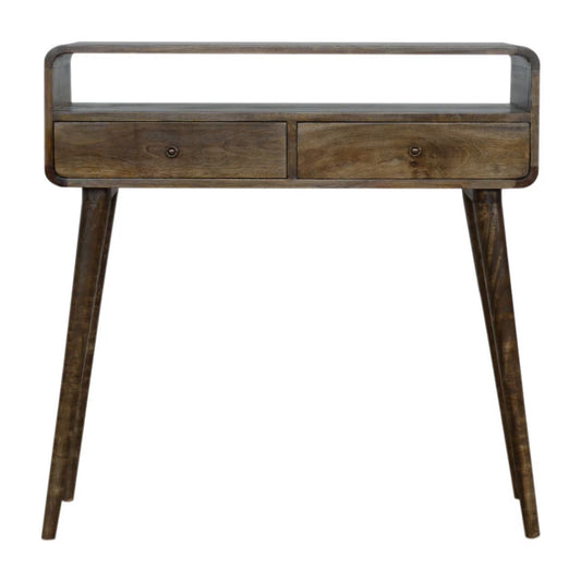 Grey wash console table mango wood