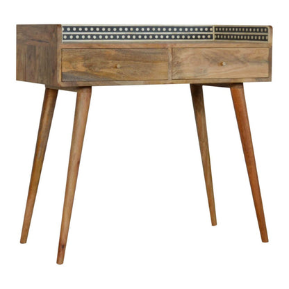 Gallery Back Bone Inlay Console Table