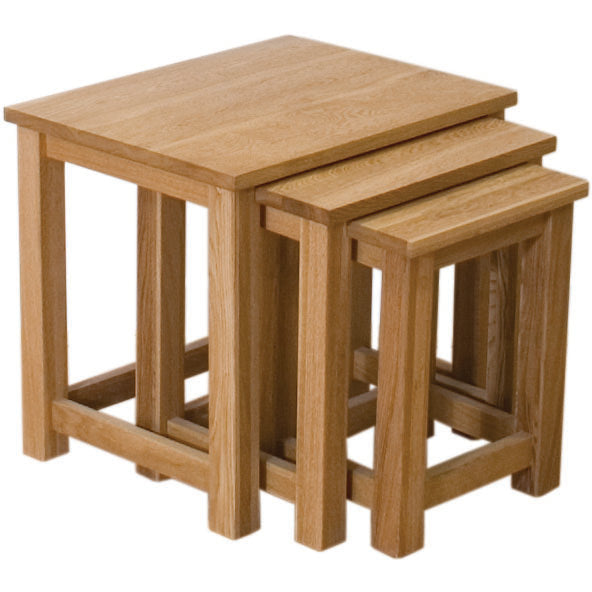 Opus Triple Nest of Tables, Oak Wood