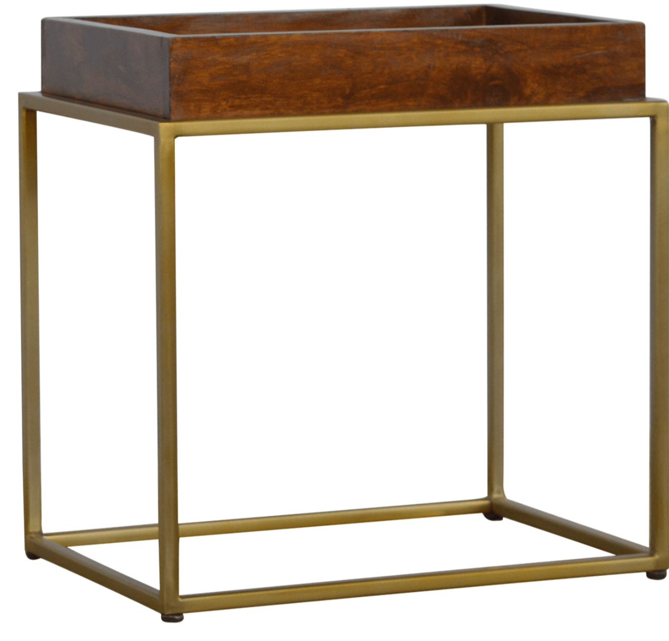 Butler Tray Table with Gold Base