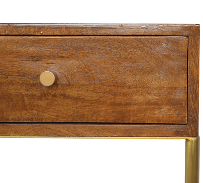 Butler Tray Table with Gold Base