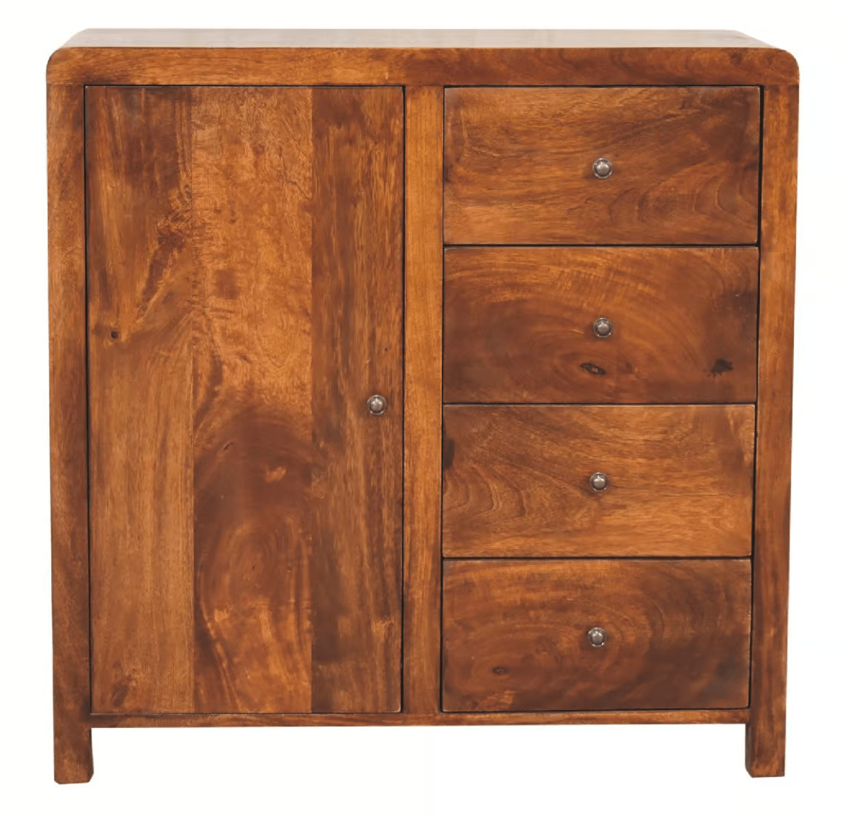 Mango wood sideboard chestnut finish