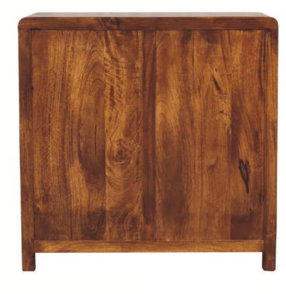 Mango wood sideboard chestnut finish