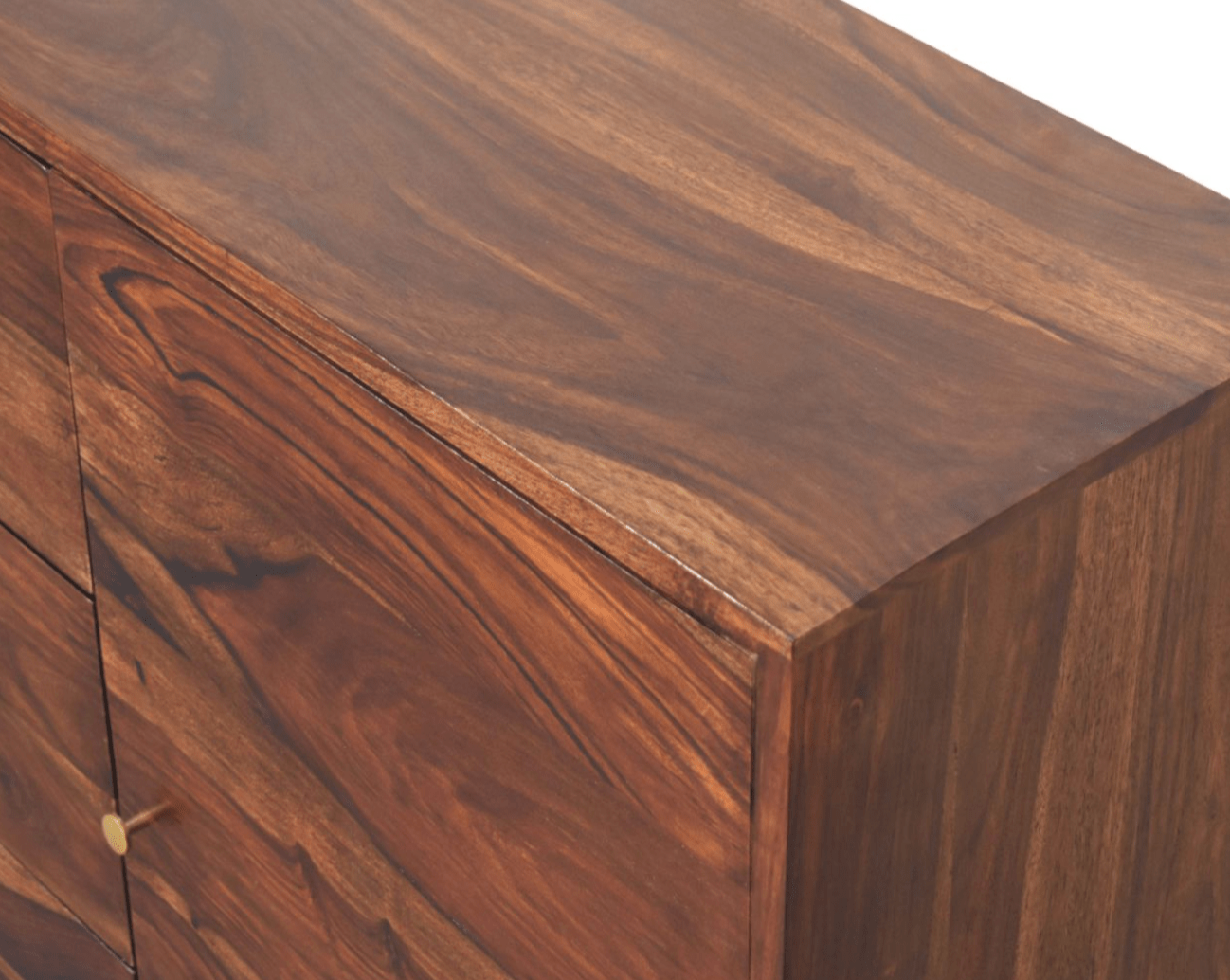 Mango wood chestnut finish sideboard