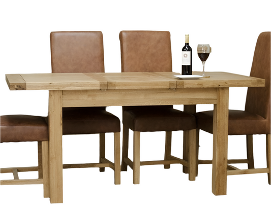 Deluxe Butterfly Extending Table, Oak Wood