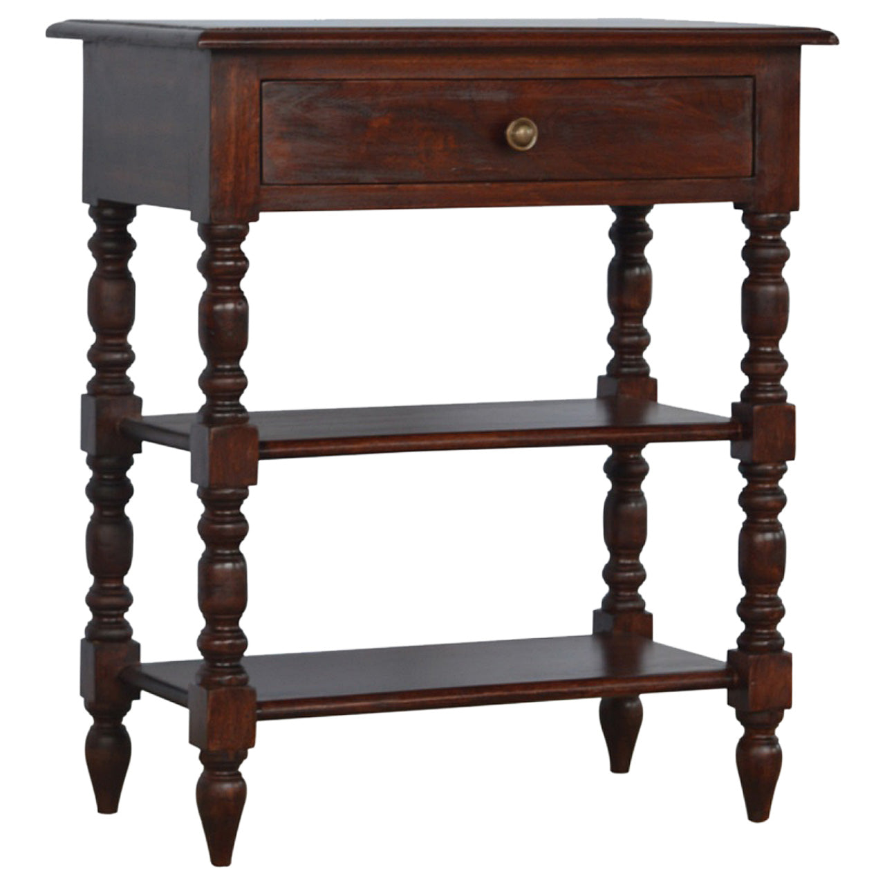 https://www.artisanfurniture.net/1-drawer-solid-wood-turned-leg-occasional-table/