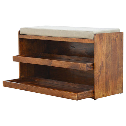 She storage bench mango wood