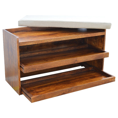 She storage bench mango wood