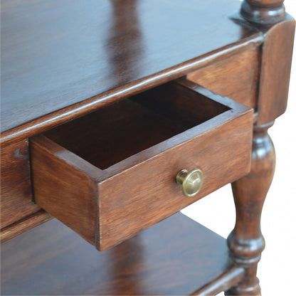 https://www.artisanfurniture.net/solid-wood-turned-leg-console-table/