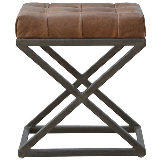 https://www.artisanfurniture.net/industrial-cross-base-d-button-leather-seat-pad/