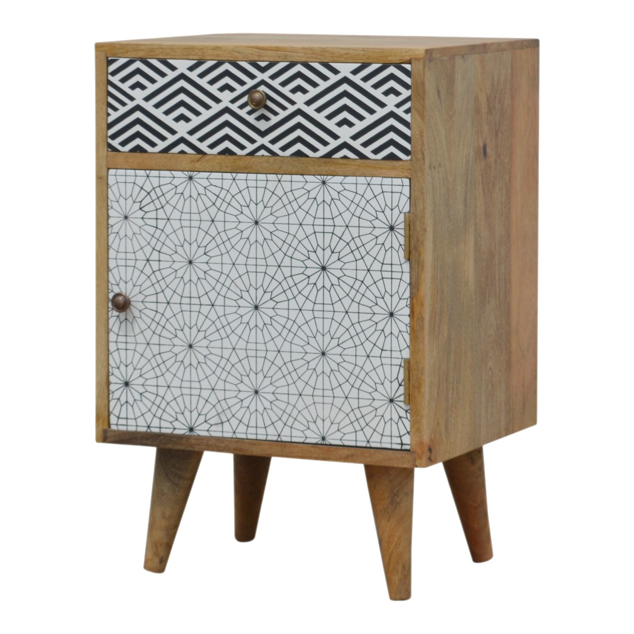 Screen printed bedside table