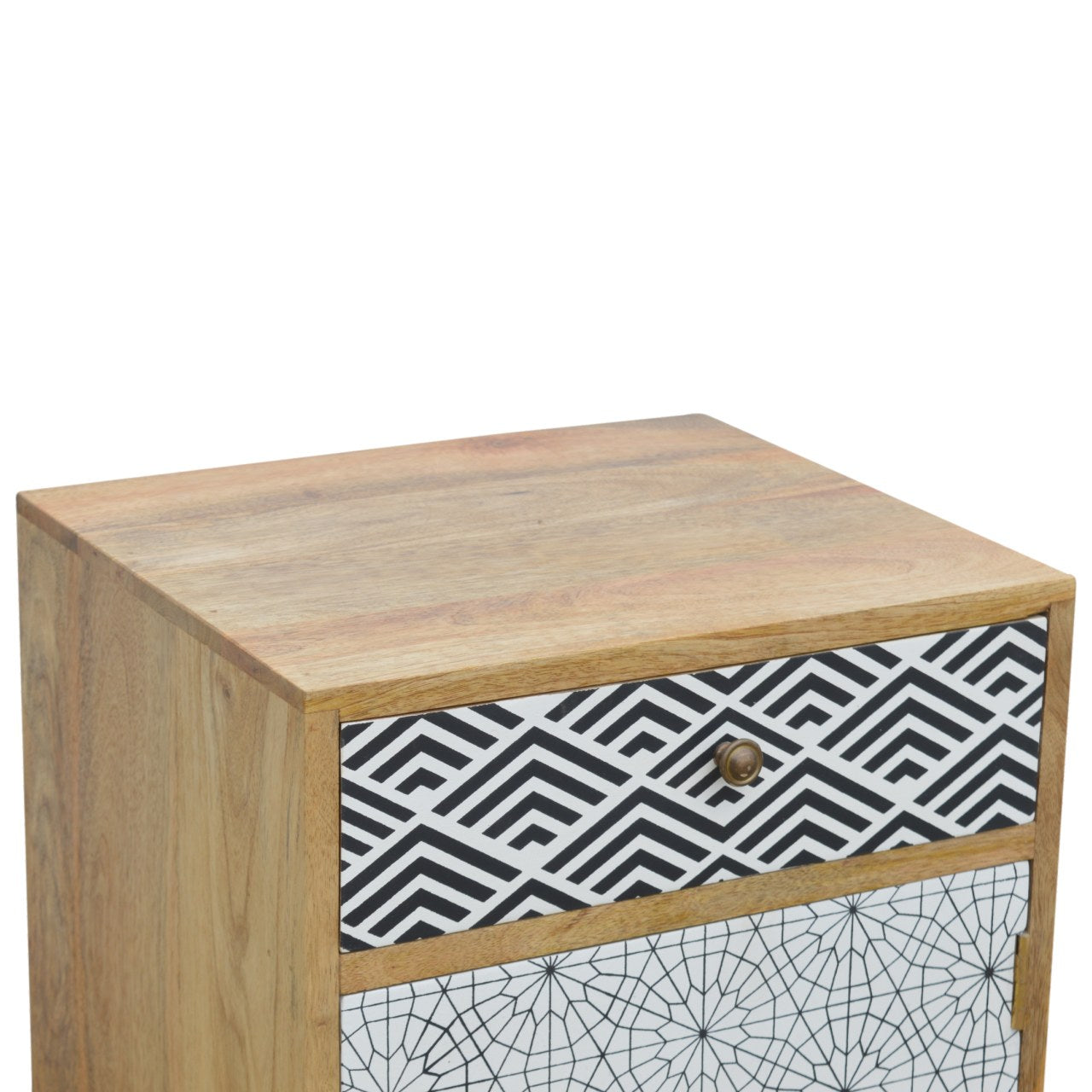 Screen printed bedside table