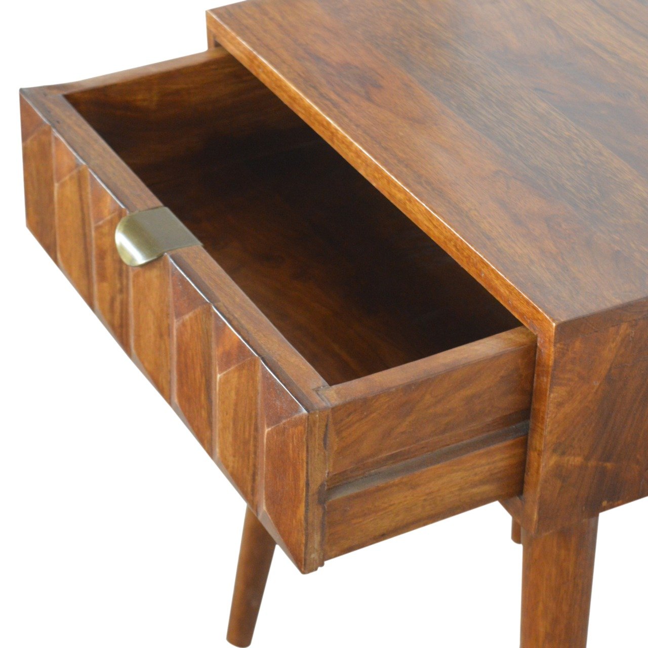 Prism 1 Drawer Bedside, Chestnut