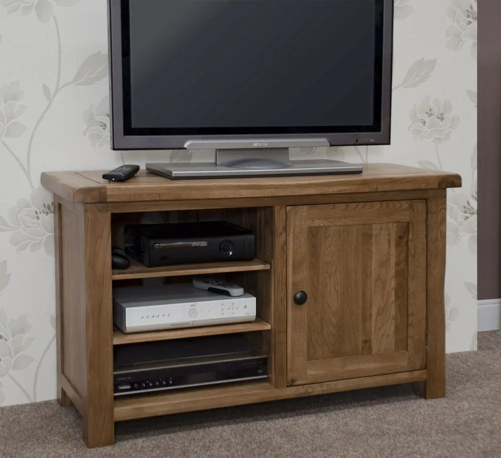 Rustic Wooden TV Cabinet, Oak Wood